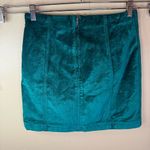 Free People NWT Bundle (2) Two Mini Skirts Black Green Velvet Boho Size 8 Photo 8