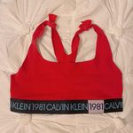 Calvin Klein Red Sports Bra Photo 0