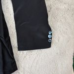 Omanti Silk Blazer Business Career Button‎ Front Jacket Black Size 12 Photo 8