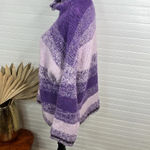 Wit & Wisdom Purple Ombre Striped Mock Neck Sweater Women's Casual Size XS Photo 5