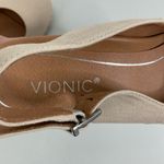 Vionic  Coralina Oat Canvas Espadrille Wedge Shoes Size 8.5 Photo 7