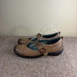 Ecco Leather Mary Jane Flats Womens Sz 42 Brown Leather Buckle Boho Peasant EUC Photo 2