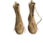 Sam Edelman Tan Suede Leather Knit Lydell Combat Boot Boho Grunge Winter 90s Photo 5
