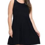 Yelete  Bohemian Bella Sleeveless Layered Dress in Black, Size 3XL​ Photo 0