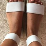Splendid Espadrille White Leather Sandals Photo 0