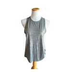 All In Motion Womens  Gray Silver Metallic Tie Activewear Tank Top - Sz M Photo 2