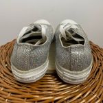 Converse  All-Star Chuck Taylor Silver Glitter Low Sneakers shoes Size 7 Metallic Photo 1