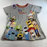 Disney Parks Adult XXL T-Shirt Tee Toy Story Shirt Gray Toy To The World Graphic Photo 2