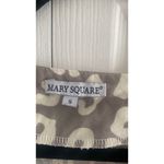 Mary Square Womens Small Tan Wildly Wonderful Flutter Sleeve Blouse Leopard Brown Photo 1