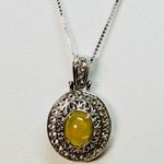 Victoria Wieck Ethiopian Opal & White Topaz Sterling Silver Frame Necklace, 18in Photo 0