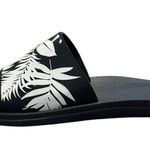 OluKai Slides Women’s Size 11 Black White Punua 'Olu Slip On Sandals Summer Photo 1