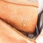 Anthropologie ’s Fly London Suede Yama Rust Orange Ankle Booties Womens 36 US 5.5 Photo 4