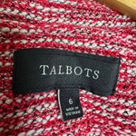 Talbots Red Short Knit Blazer Size 6 EUC Photo 5