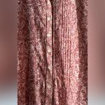 Victoria's Secret  Red Paisley Button-Down Shirt size L Photo 2