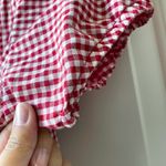 Handmade Pinup Style Dress Red Gingham and Cherry Print Photo 7