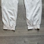 Faherty Arlie Day White Linen Blend Joggers Size L Beach Coastal Relaxed Fit Photo 5