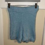 l*space NWT L* Daydreamin’ Fuzzy Super Soft Short in Sky Blue size Small Photo 0