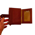 Anne Klein  Wallet Bifold Burnt Orange, ID and Cards Holder, Coin Zip NWOT Photo 4