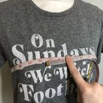 Fifth Sun NWT Heather Gray On Sundays We Watch Football Tee Photo 3