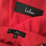 Lulu's Women Red Open Back Maxi Summer Dress Medium New Photo 4