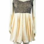 Chi Chi London  US 4 Casual Black Cream Prom Dress Photo 0
