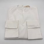 CELINE Authentic Elegant Phoebe Philo Poplin White Blouse Photo 12
