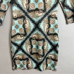 Blonde + Blonde Sheath Dress Blue 3/4 Length Sleeves Mini Going Out Date Night Photo 3