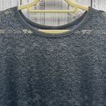 Torrid Black Sheer Floral Lace Crew Shirt Sleeve Tee Size 3X Photo 5