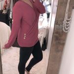 Shop Basic  size large plum color waffle knit top Photo 1