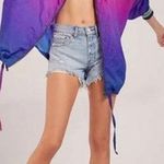 Silence + Noise UO Late to the Party Windbreaker Jacket Coat Floral Pink Photo 1