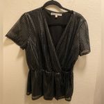 Gypsies & Moondust Black Sequin  Peplum Top. Photo 6