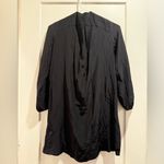 Amanda Uprichard Black Zip-Up Shirt Dress 100% Silk Size Small Photo 1