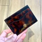 Tory Burch  EMERSON TORTOISE
PATENT
SLIM CARD CASE #165947 Photo 0