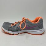 Nike  Revolution 2 Gray Orange Lace Up Running Athletic Shoes Women's Size 7‎ Photo 6