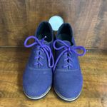 Source Unknown Purple suede block heels 37 6.5 Photo 1