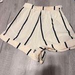 Sancia Anthropologie Linen Blend Striped Black White Shorts Australia Resortwear Size XS Photo 2