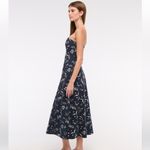 Abercrombie & Fitch strapless flare midi dress in blue floral Photo 5