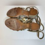 Schutz  Sandals Tan Lace Up Block Heel Melancy Strappy Size 7.5‎ Photo 11