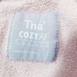 Aritzia COZY AF Pink Cropped Fleece Sweatshirt Long Sleeves Size 2 Photo 2