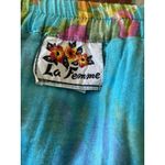 La Femme La Femme Womens Medium Blue Cotton Layered Floral Skirt Boho Cottagecore Photo 4