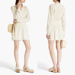 Rag and Bone  Calista Shirred Gathered Gauze Dress, Ivory Size M New w/Tag $395 Photo 0