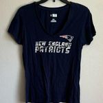 NFL  Team Apparel New England Patriots V-Neck Tee Women’s M Sporty Athleisure Photo 0