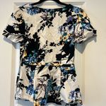 Jaanuu Garden Party Peplum Scrub Top Photo 1