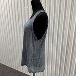 Tahari  Women’s Blue Striped Linen Tank Top Size Large Photo 2