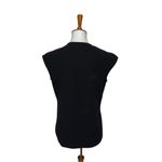 J.Crew Cap Sleeve Top Black Size 6 Photo 2