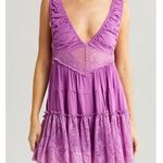 Free People Spring Fling Romper Purple XS NWT Photo 0