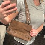 Tommy Hilfiger  brown crocodile leather shoulder bag purse Photo 1