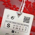 ZARA Blood Orange Stretch Lace Babydoll Top Photo 7