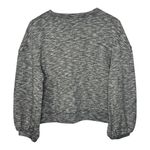 Madewell  Textured Slubby Knit Crewneck Pullover Top Gray‎ Women Size Large Photo 6