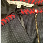 Rachel Back Zipper Roy Navy Pinstripe Skirt Size 8 New With Tags Blue Photo 4